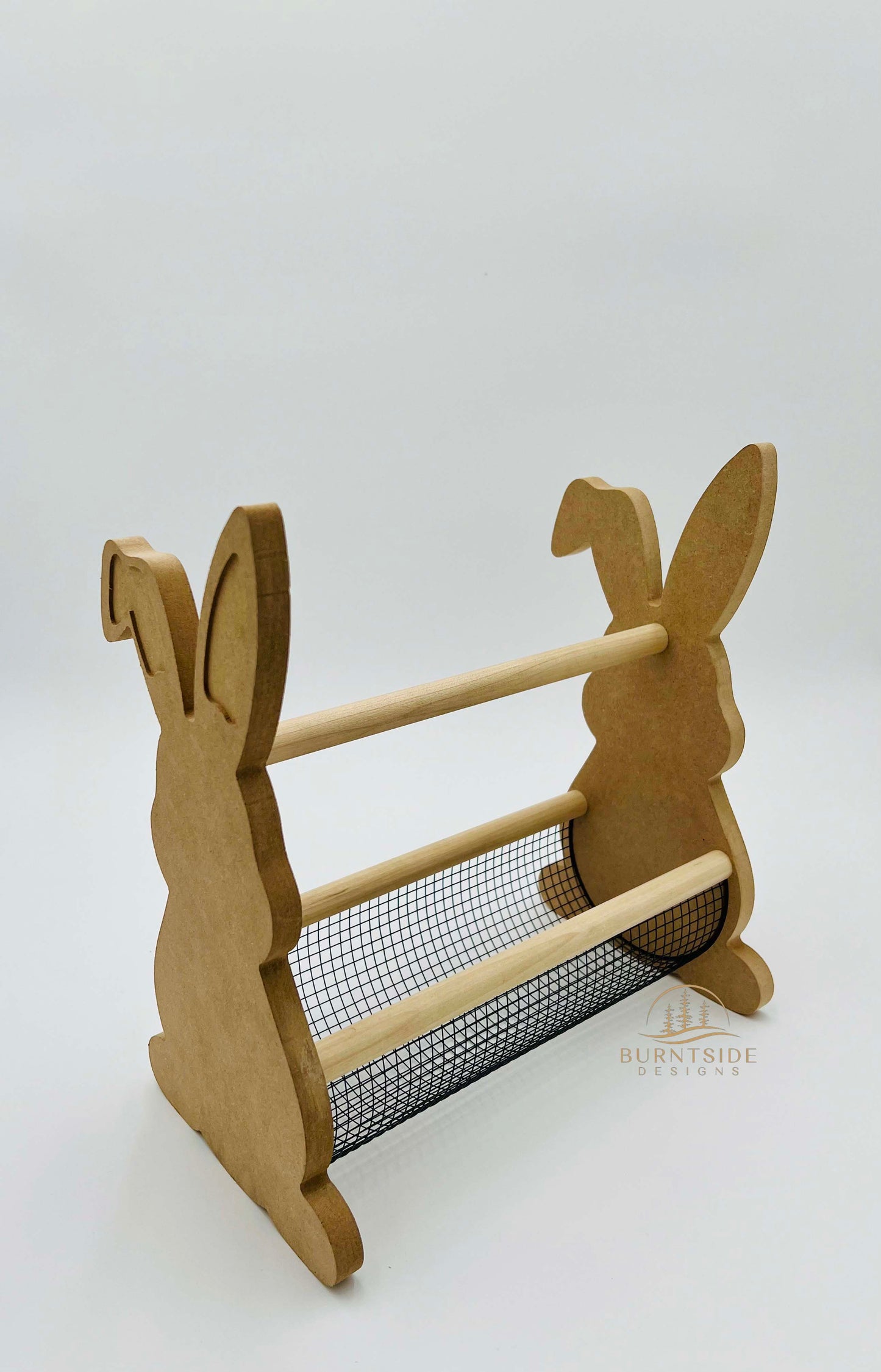 Easter Bunny Wood Mesh Basket